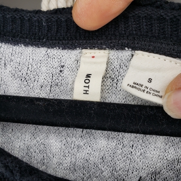 Anthropologie Moth Halferti Rose Knit Sweater Small - Picture 5 of 6